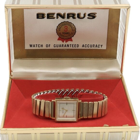 Vintage Benrus 6011 Men's Mechanical Wristwatch CZ25 10k Rolled Gold Plated - Picture 1 of 5